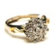 Vintage -style Screw-top Diamond Ring III